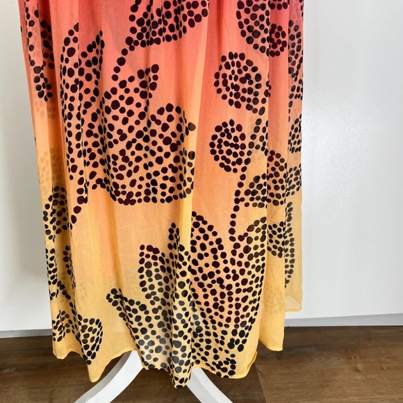NWT ANTHROPOLOGIE Verb by Pallavi Singhee V-Neck Ombre Maxi Dress SMALL - Picture 8 of 9